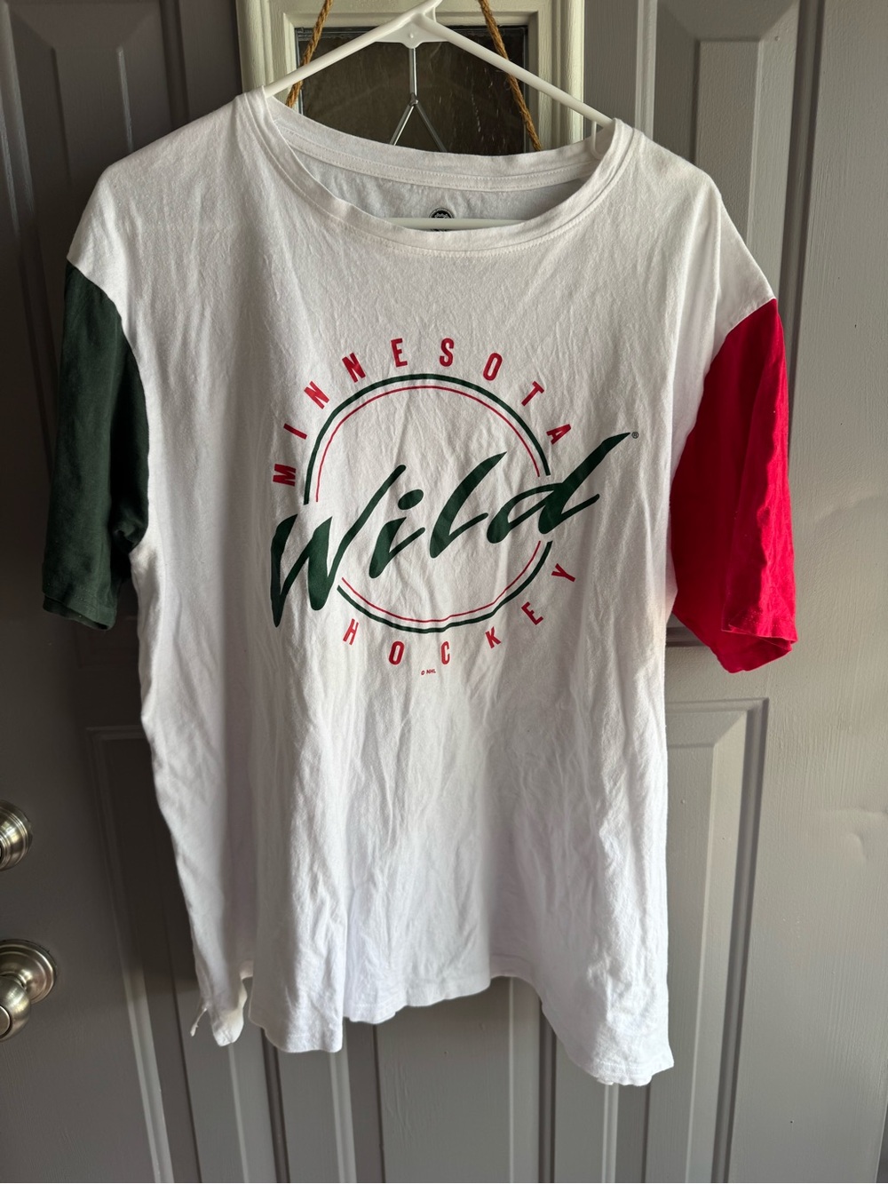 NHL White T‑Shirt with Black NHL Seal